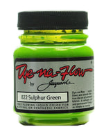 Jacquard Dye-Na-Flow Fabric Colors, Sulphur Green 822, 2 1/4 Oz., Pack Of 4