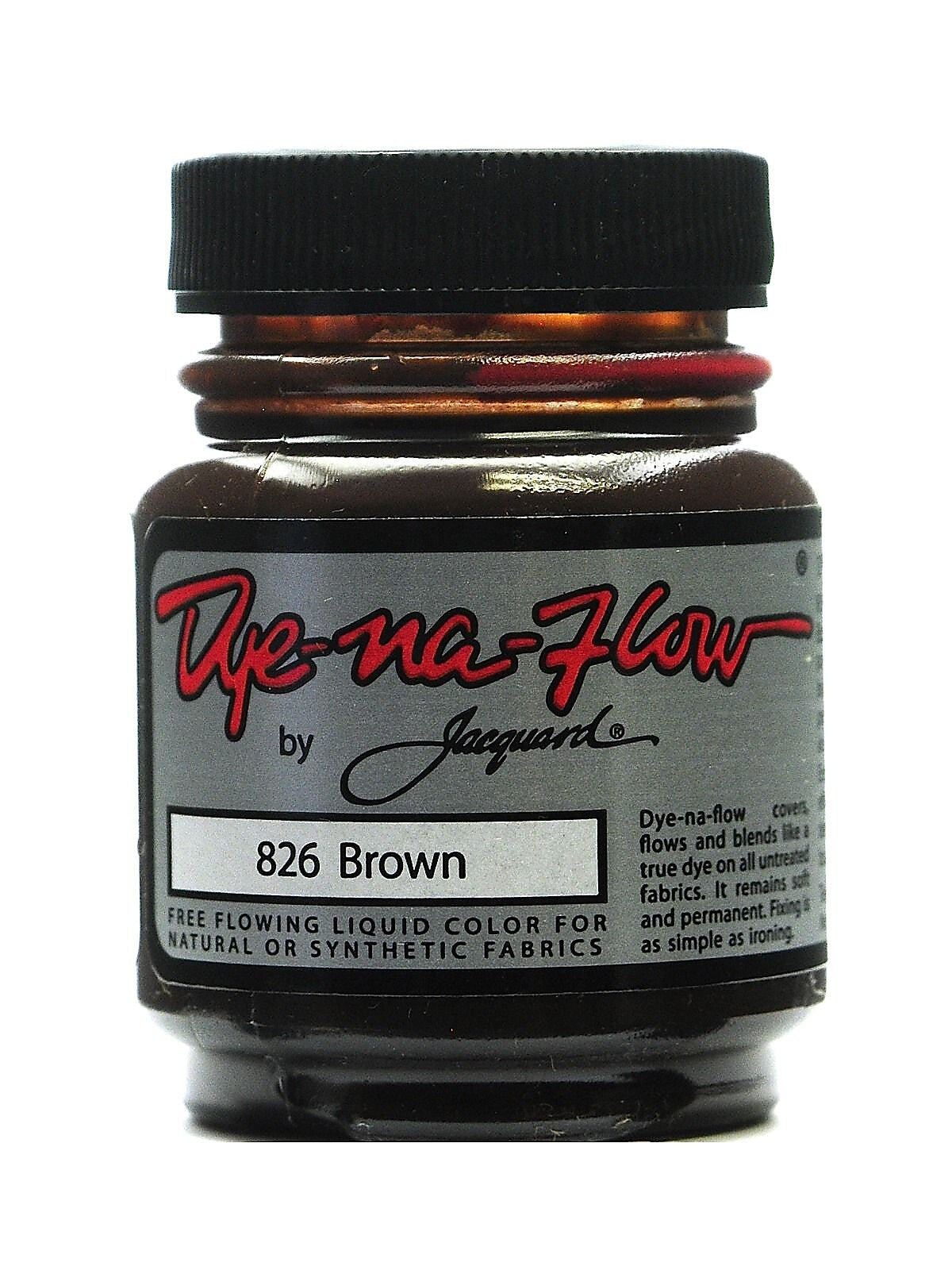 Jacquard 64283-Pk4 Dye-Na-Flow Fabric Colors, Brown, 2 1/4Oz, 826, 4/Pack