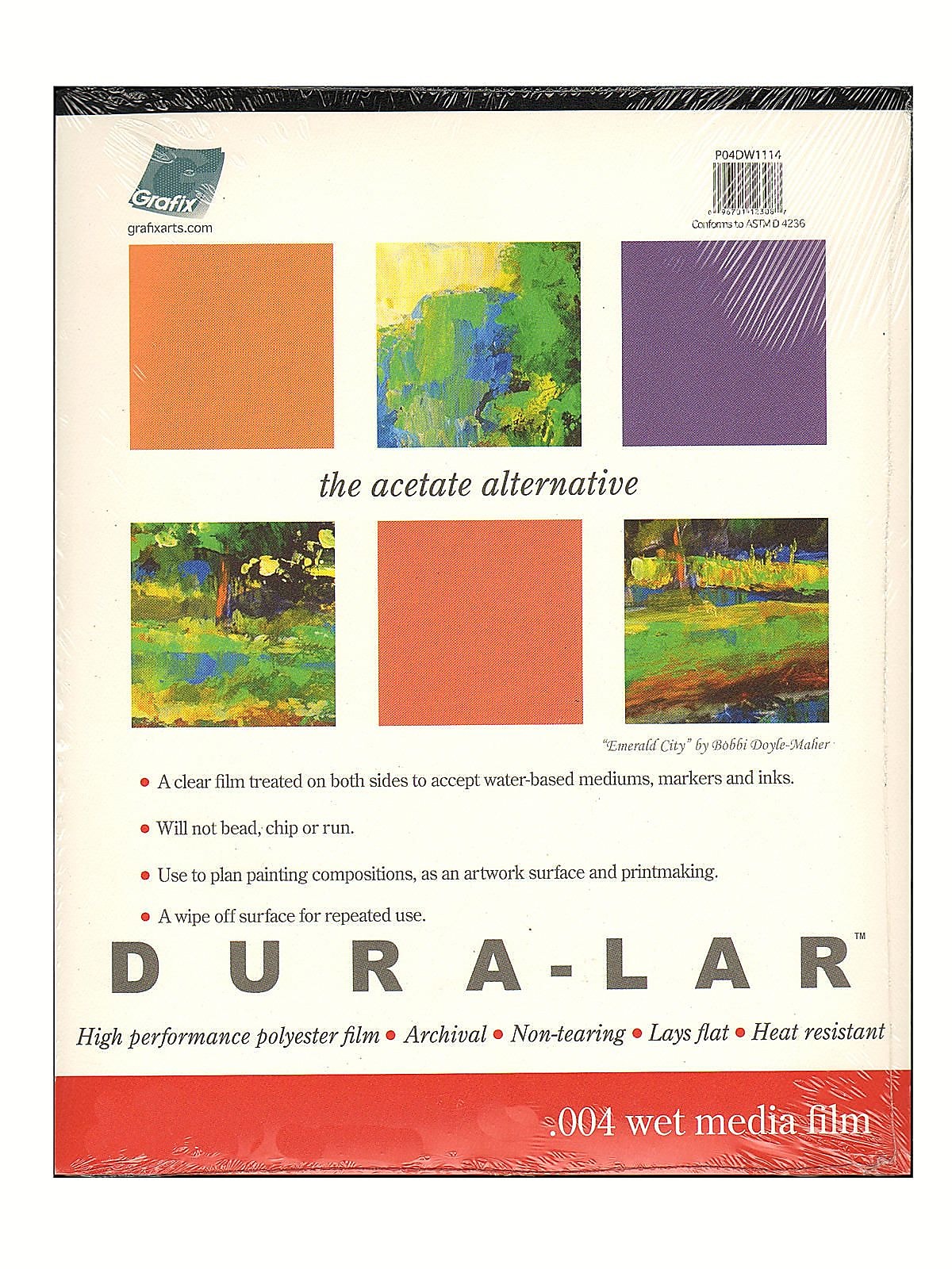 Grafix Dura-Lar Acetate Alternative Wet Media Pads 19 In. X 24 In. Pad Of 12