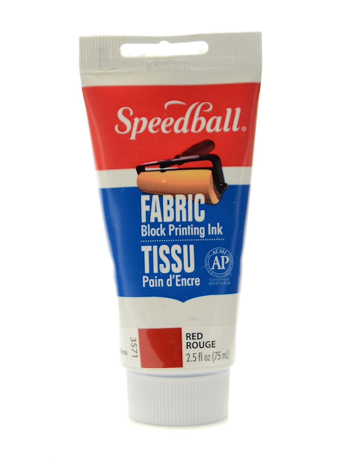 Speedball Block Printing Fabric Ink 2.5 Oz. Red [Pack Of 2]