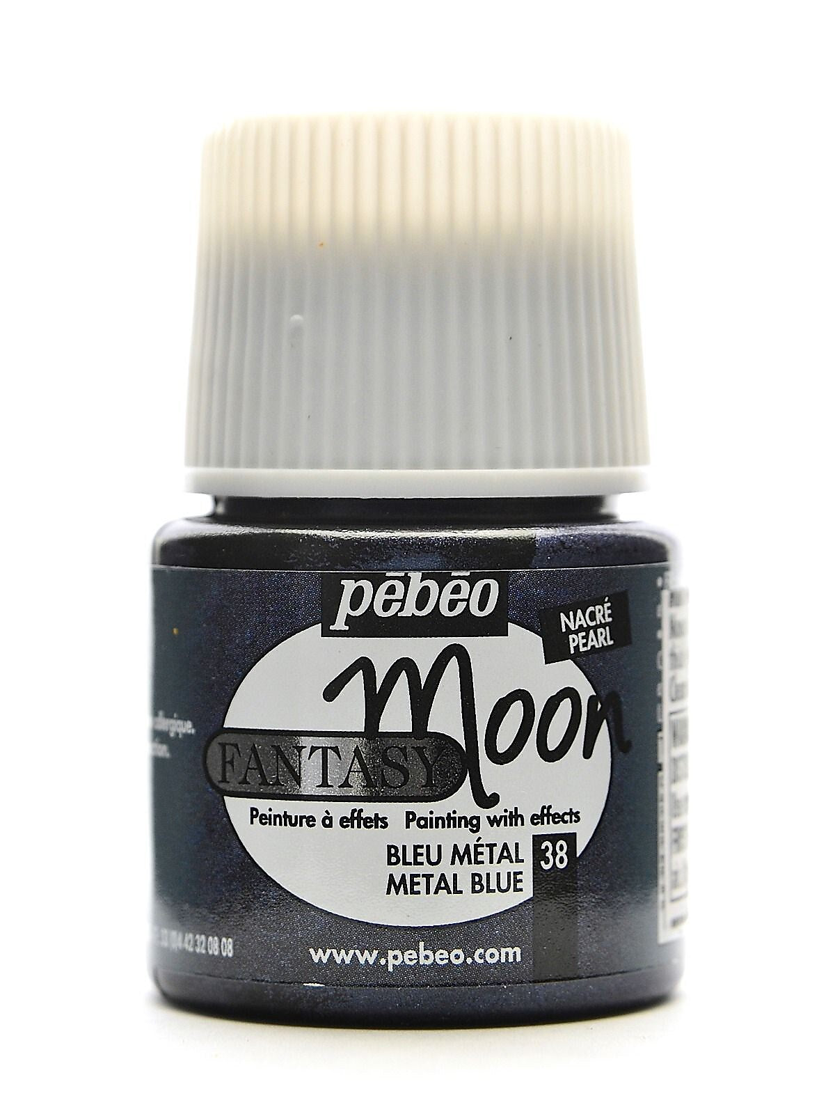 Pebeo Fantasy Moon Effect Paint Metal Blue 45 Ml [Pack Of 3]