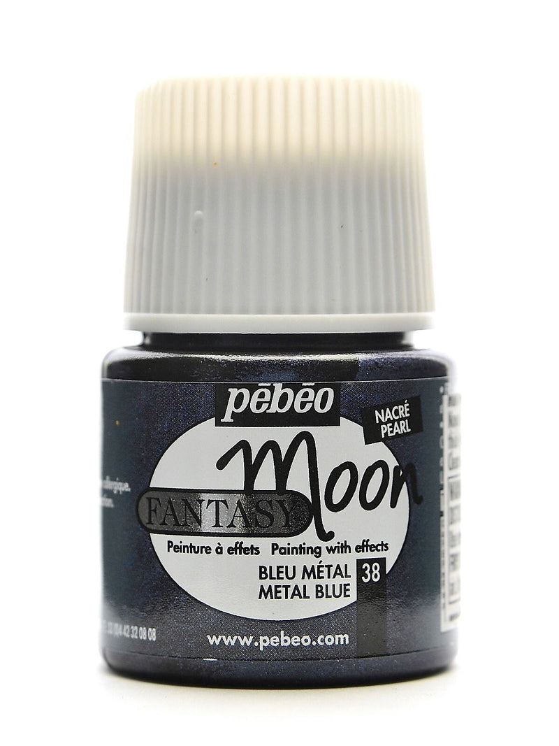 Pebeo Fantasy Moon Effect Paint Metal Blue 45 Ml [Pack Of 3]