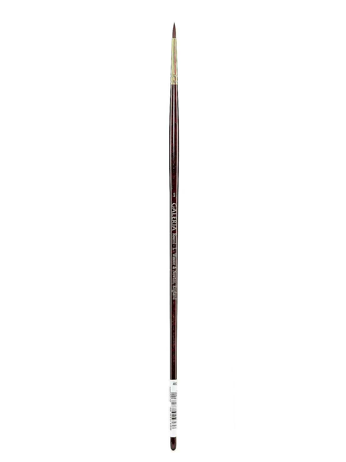 Winsor And Newton Galeria Long Handled Brushes 2 Round