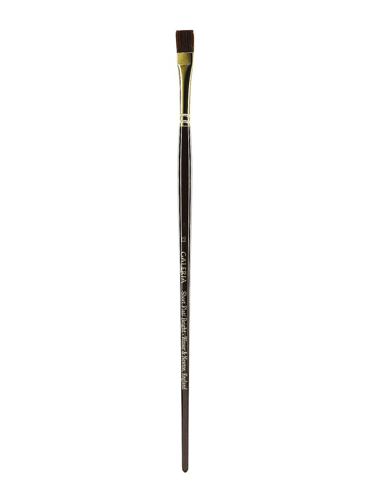 Winsor And Newton Galeria Long-Handled Brushes 12 Flat/Bright (22706)