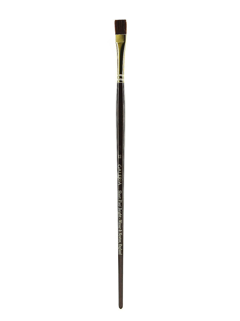 Winsor And Newton Galeria Long-Handled Brushes 12 Flat/Bright (22706)