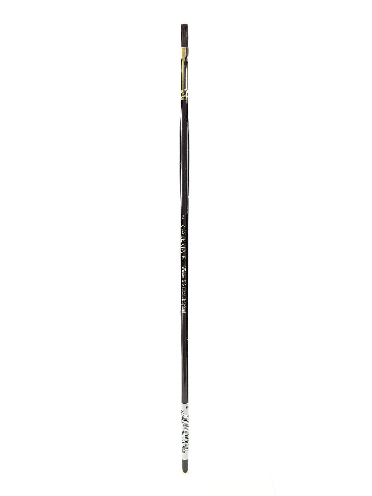 Winsor And Newton Galeria Long Handled Brushes, 2 Flat (81834)