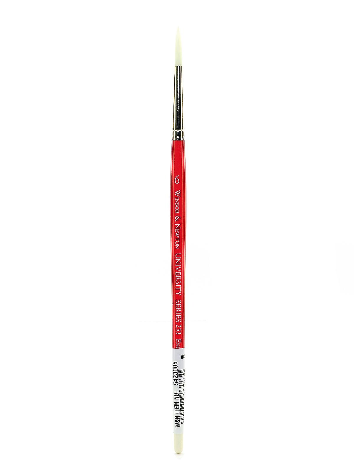 Winsor And Newton University Series Short Handled Brushes 6 Round