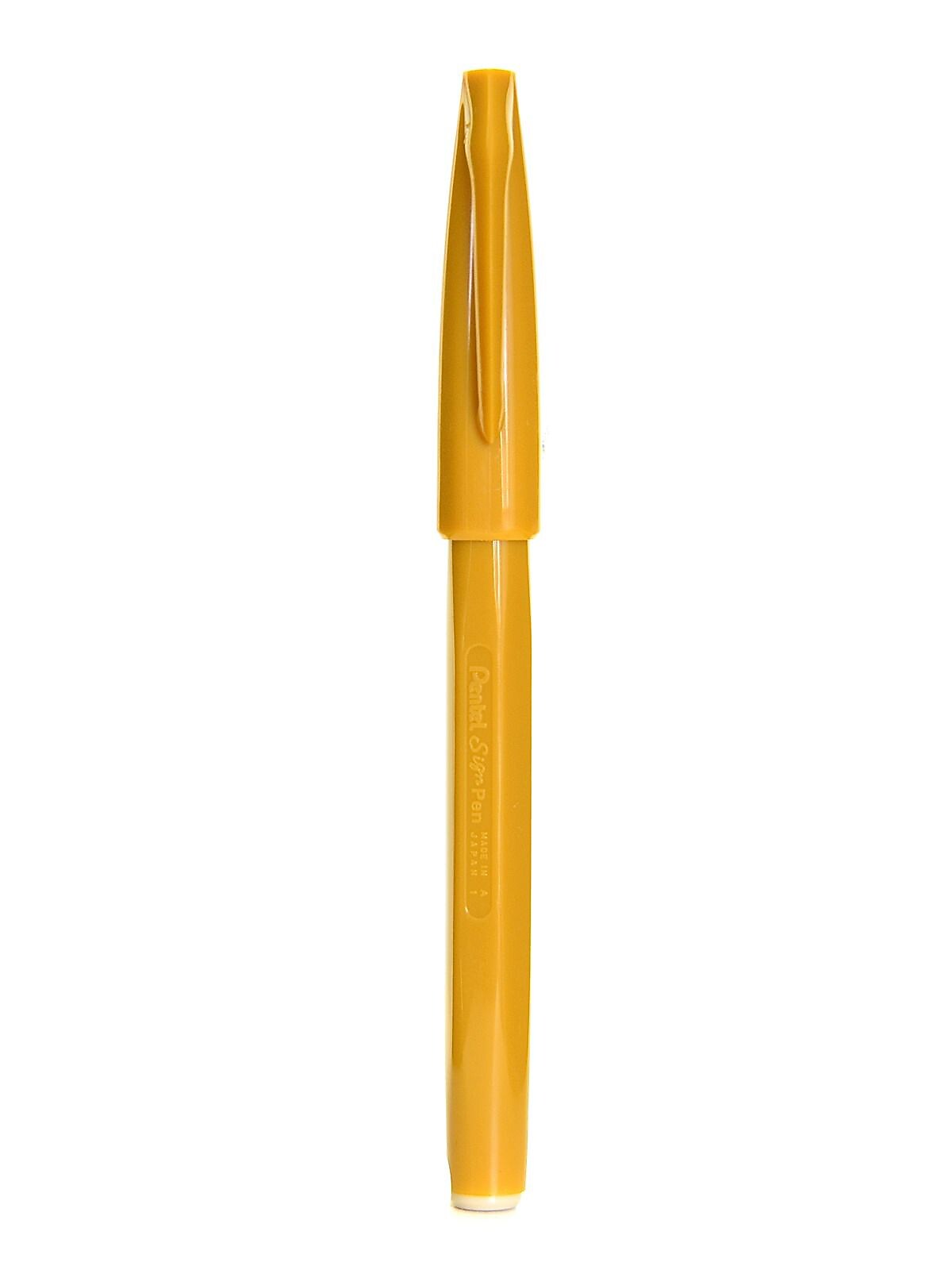 Pentel Sign Pen yellow ochre each [Pack of 12]