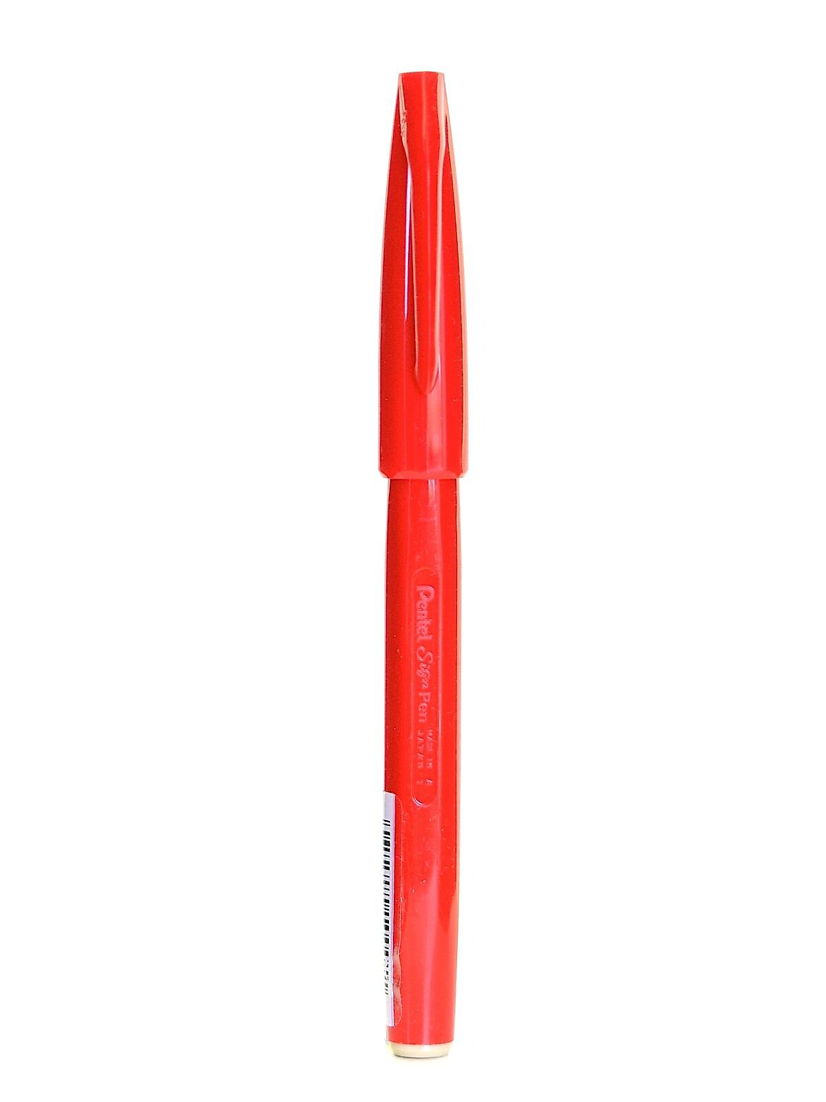 Pentel Pigment Liner, Fineliner, Red Ink, Dozen (64005-PK12)