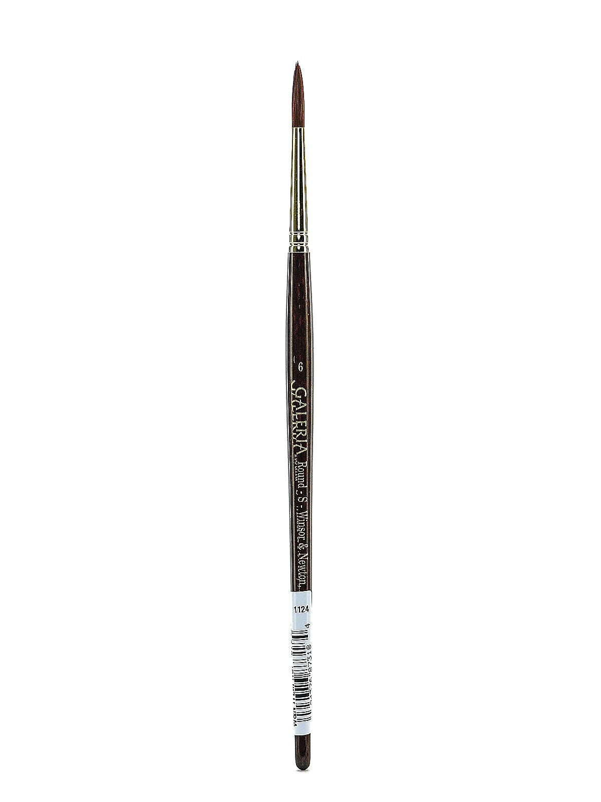 Winsor And Newton Galeria Short Handled Brushes, Round, 6 (53678)