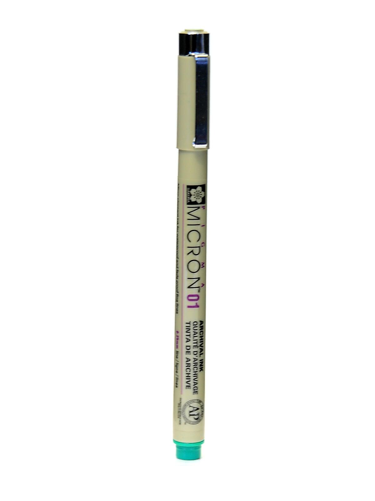 Sakura Pigma Micron green 01 (0.25 mm) [Pack of 6]