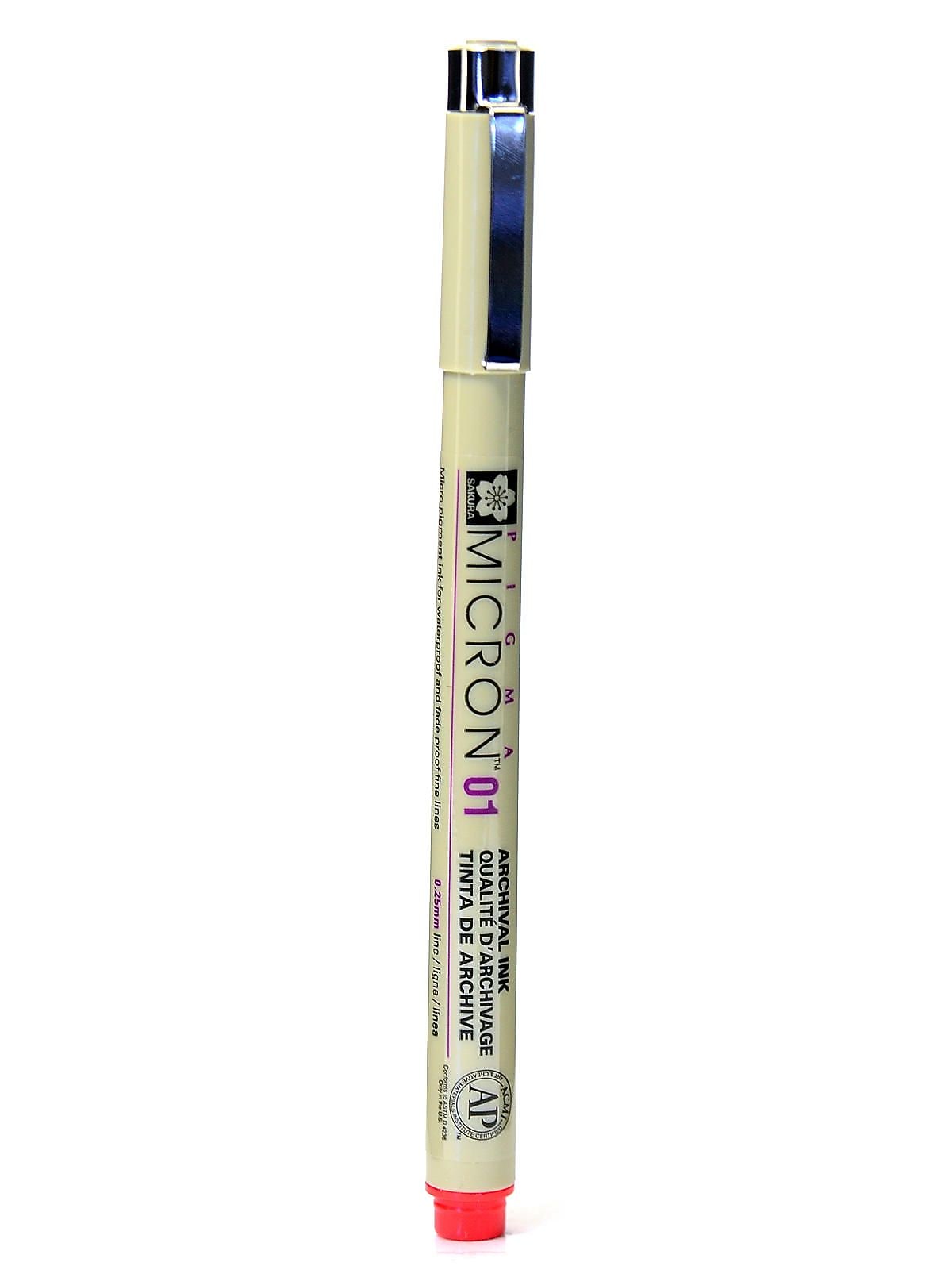 Sakura Pigma Micron red 01 (0.25 mm) [Pack of 6]