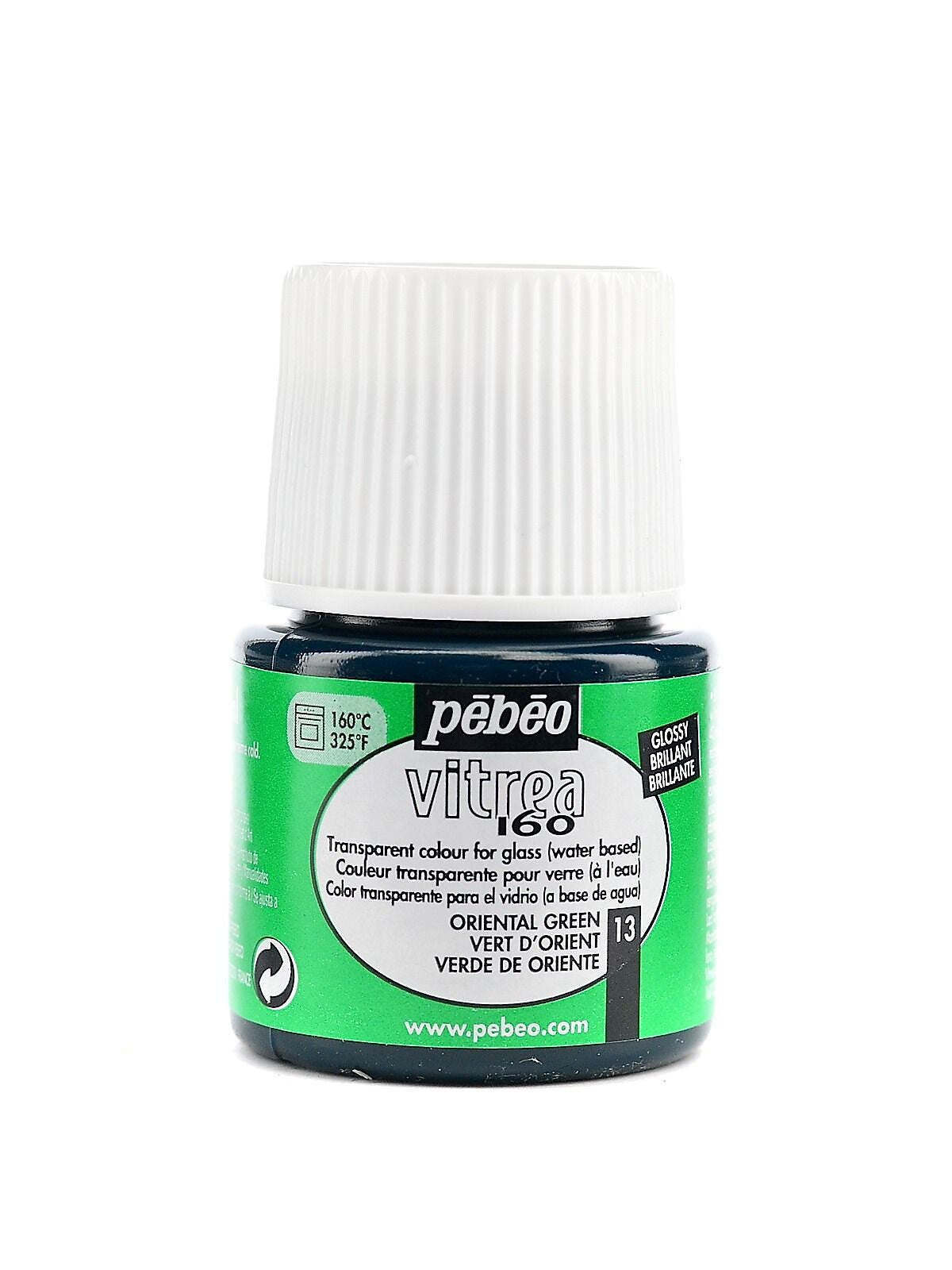 Pebeo Vitrea 160 Glass Paint Oriental Green Gloss 45 Ml [Pack Of 3]