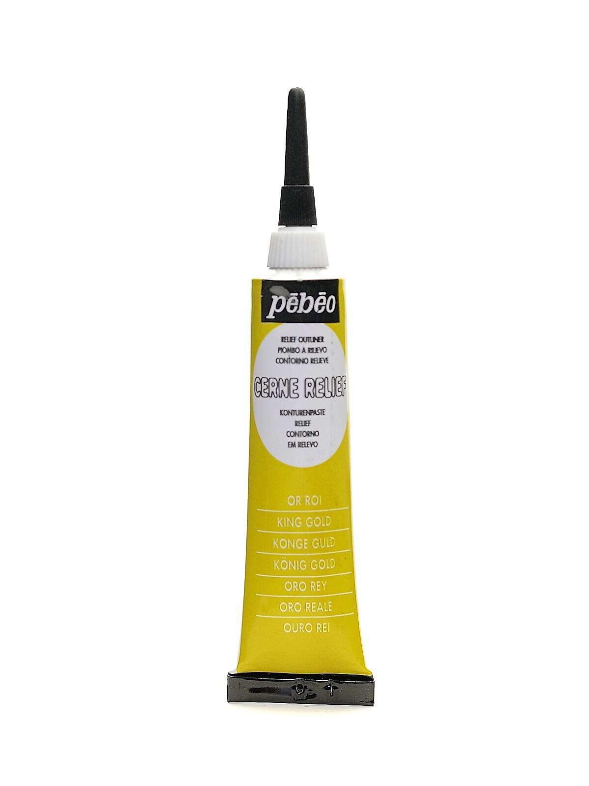 Pebeo Vitrail Cerne Relief King Gold 20 Ml [Pack Of 3]