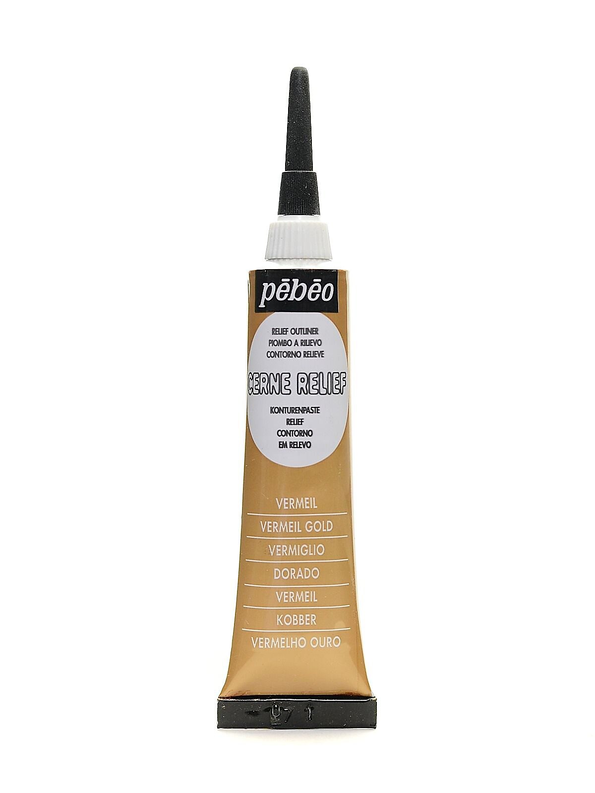 Pebeo Vitrail Cerne Relief Vermeil Gold Paint 20 Ml [Pack Of 3]