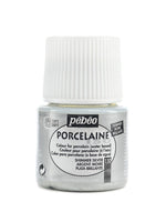 Pebeo Porcelaine 150 China Paint Shimmer Silver 45 Ml [Pack Of 3]