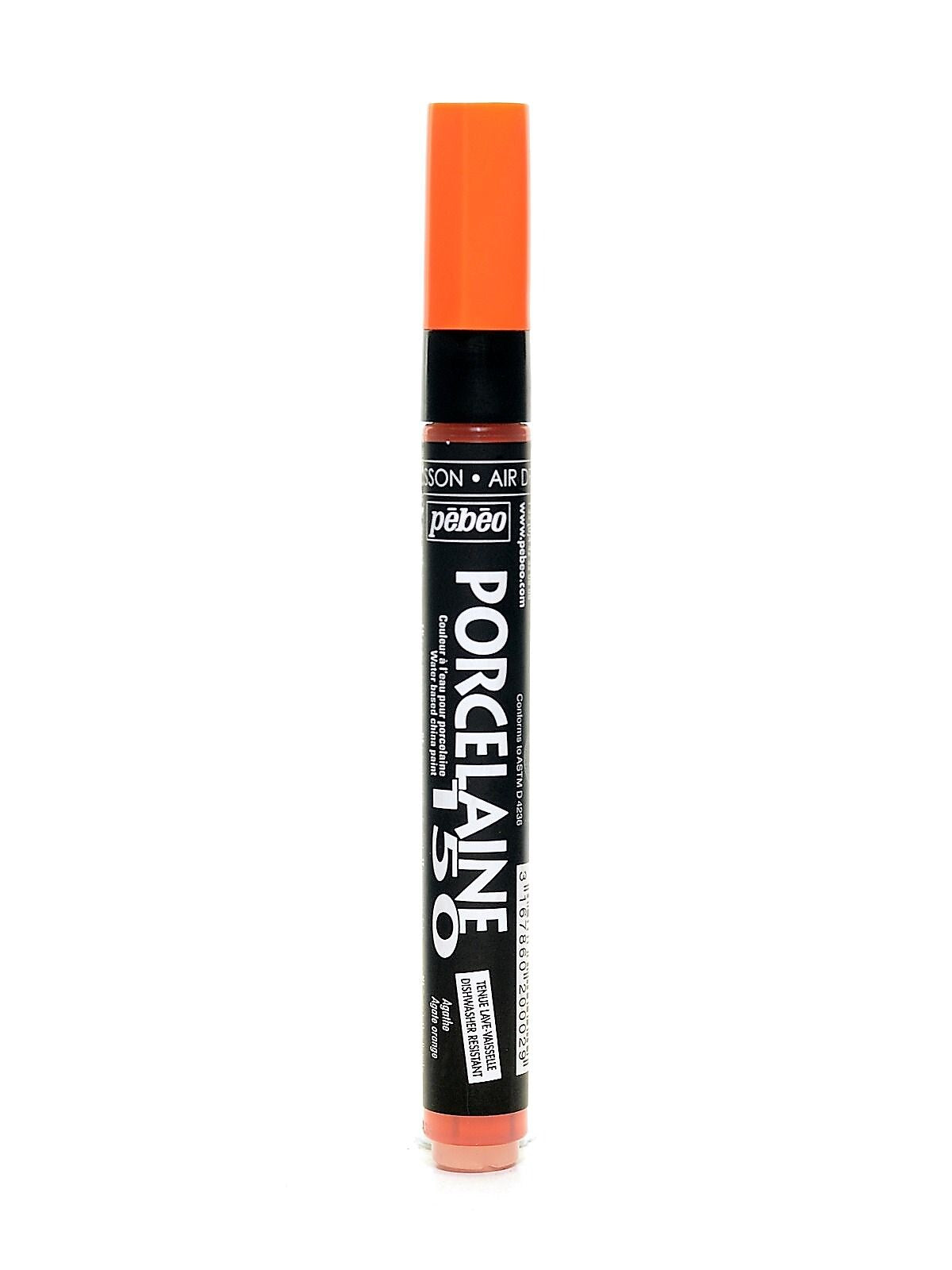 Pebeo Porcelaine 150 Markers agate orange broad [Pack of 3]