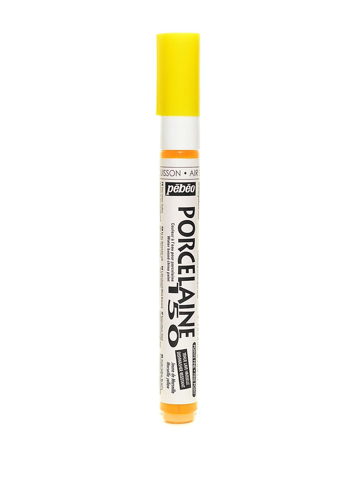 Pebeo Porcelaine 150 Markers marseille yellow fine [Pack of 3]