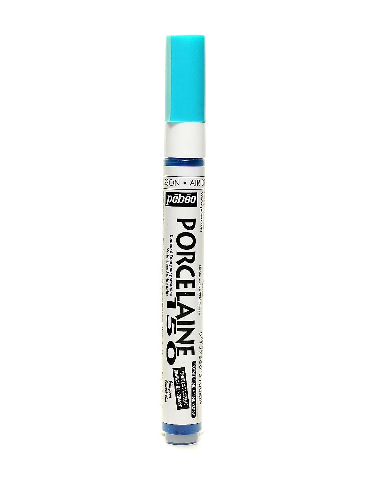 Pebeo Porcelaine 150 Markers peacock blue fine [Pack of 3]