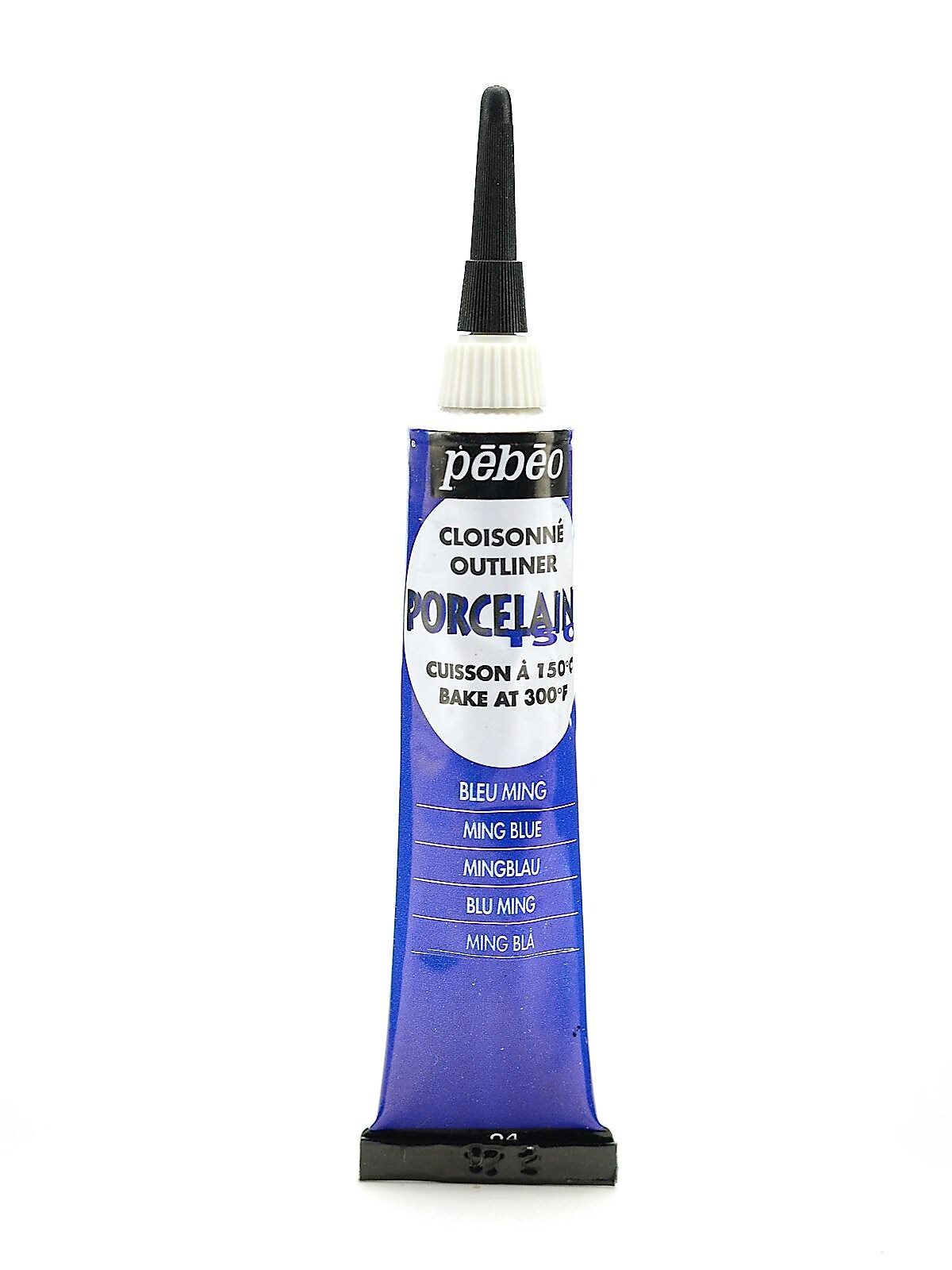 Pebeo Porcelaine 150 China Paint Outliners, Ming Blue, 20Ml, 3/Pack (90732-Pk3)