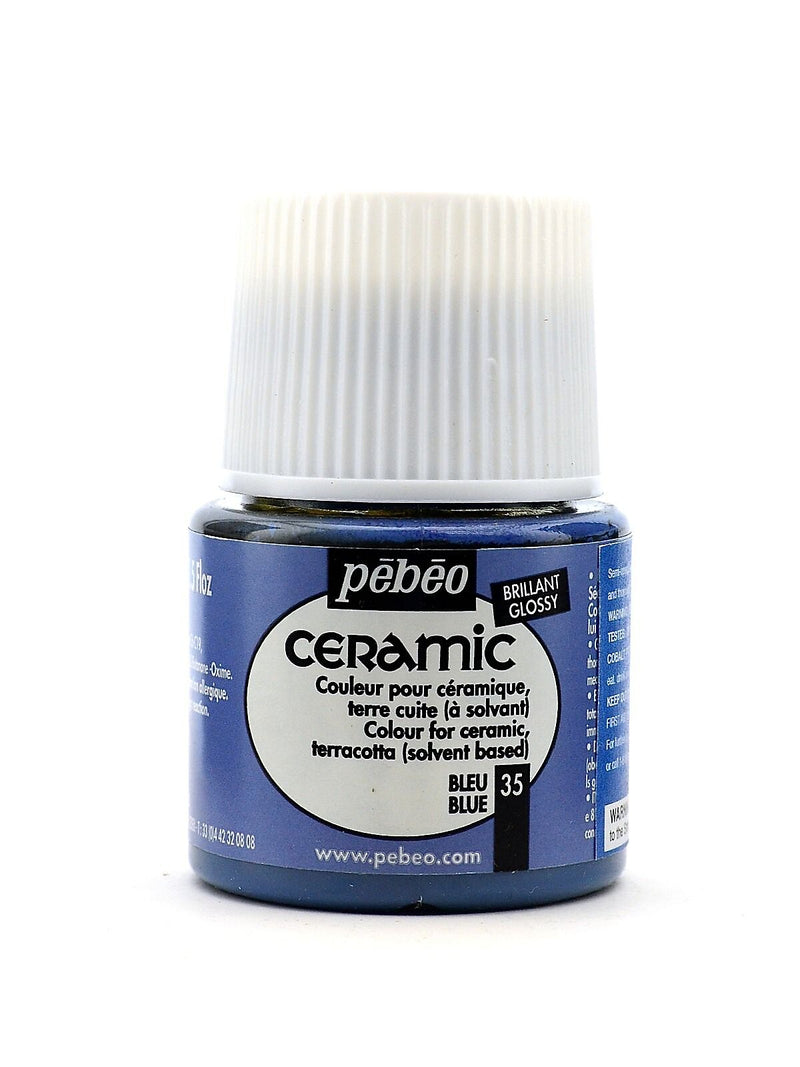 Pebeo Ceramic Air Dry China Paint Blue 45 Ml [Pack Of 3]