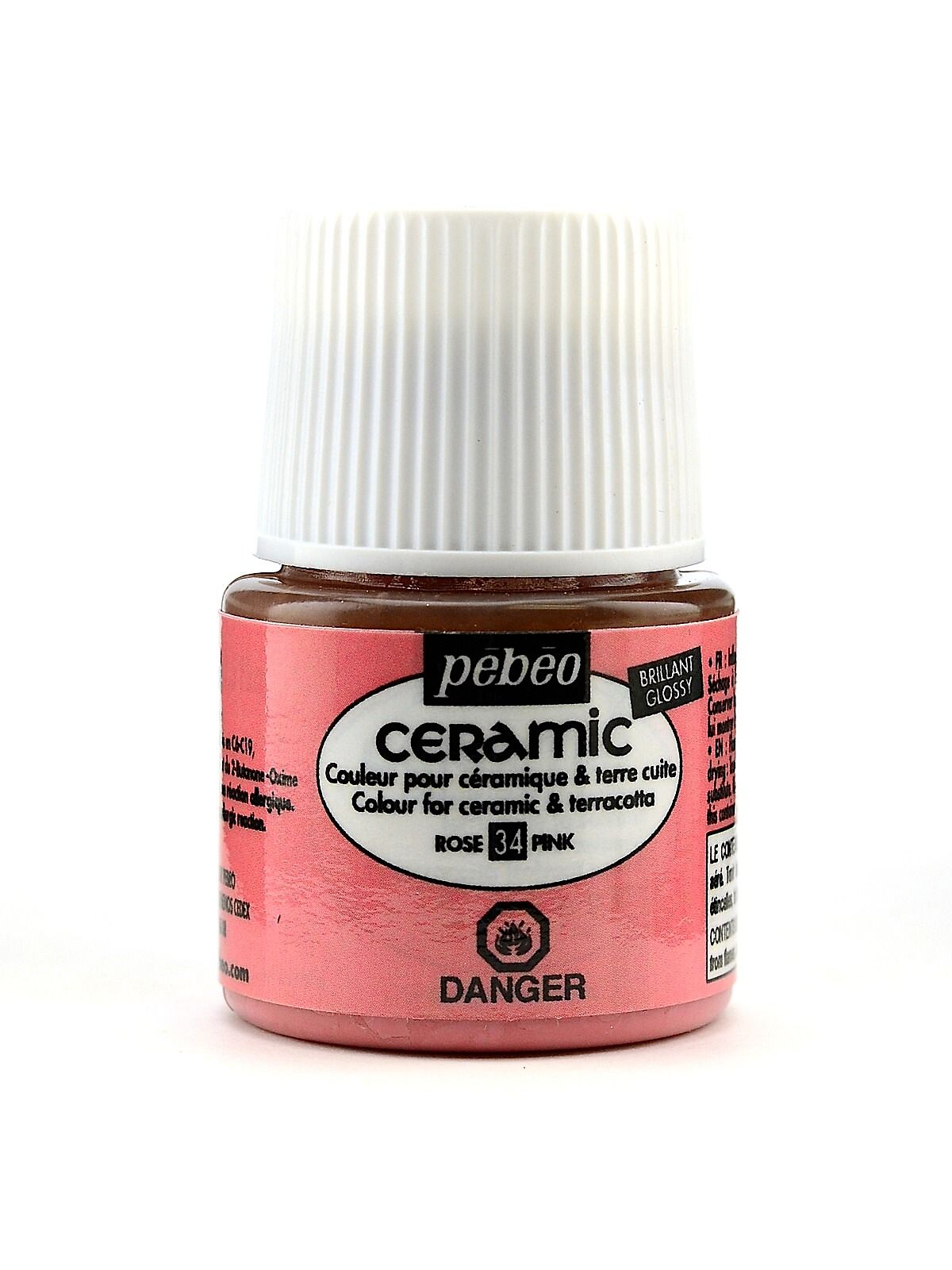 Pebeo Ceramic Air Dry China Paint Pink 45 Ml [Pack Of 3]