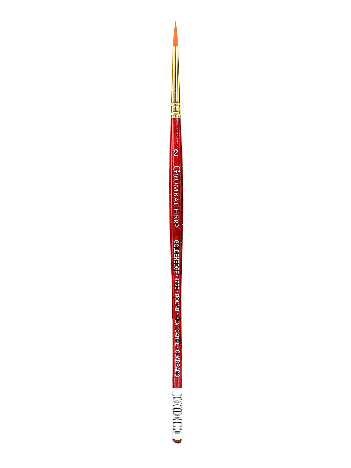 Grumbacher Goldenedge Watercolor Brushes, 2 Round (91426)