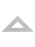 C-Thru Transparent Triangles, Professional 45/90-Degree, 8", 6/Pack (10865-Pk6)