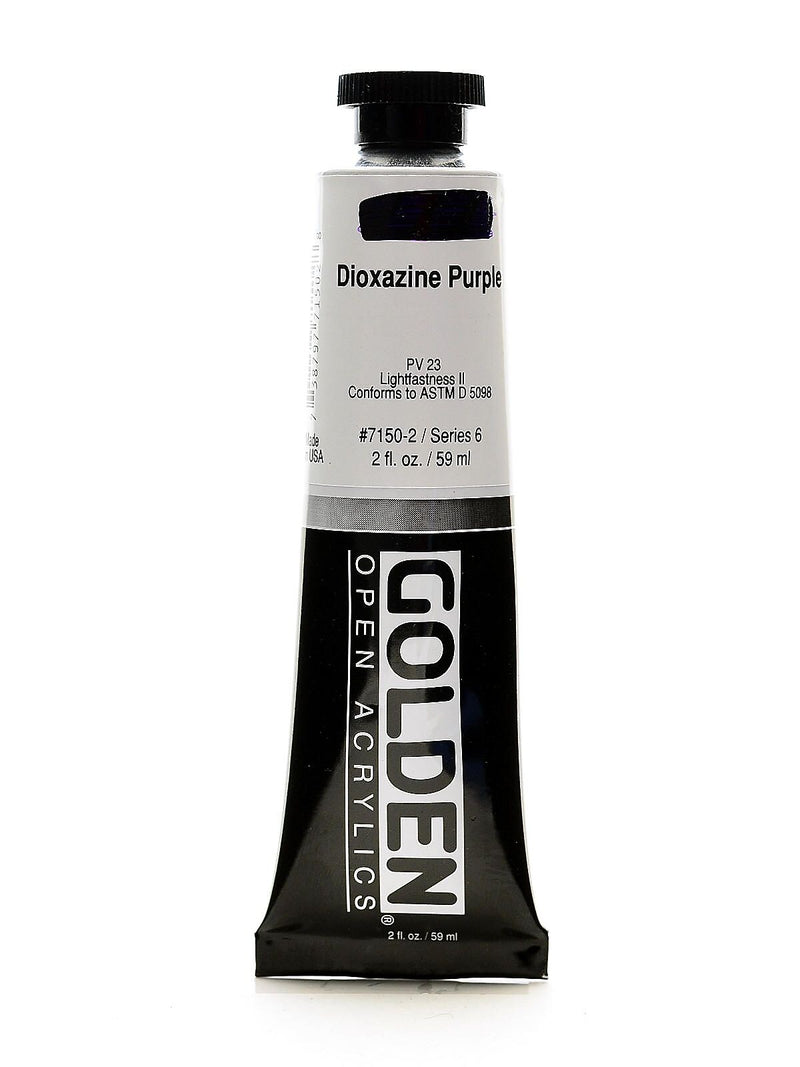 Golden Open Acrylic Colors Dioxazine Purple 2 Oz. Tube (93605)
