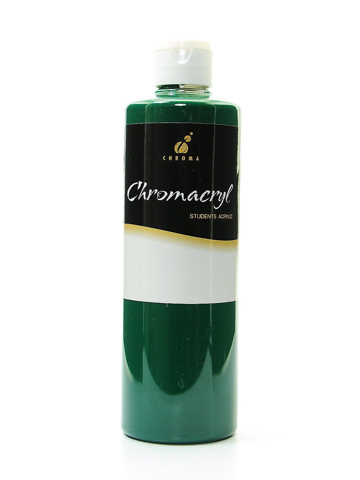 Chroma Inc. Chromacryl Students' Acrylic Paints Deep Green 500 Ml [Pack Of 2]