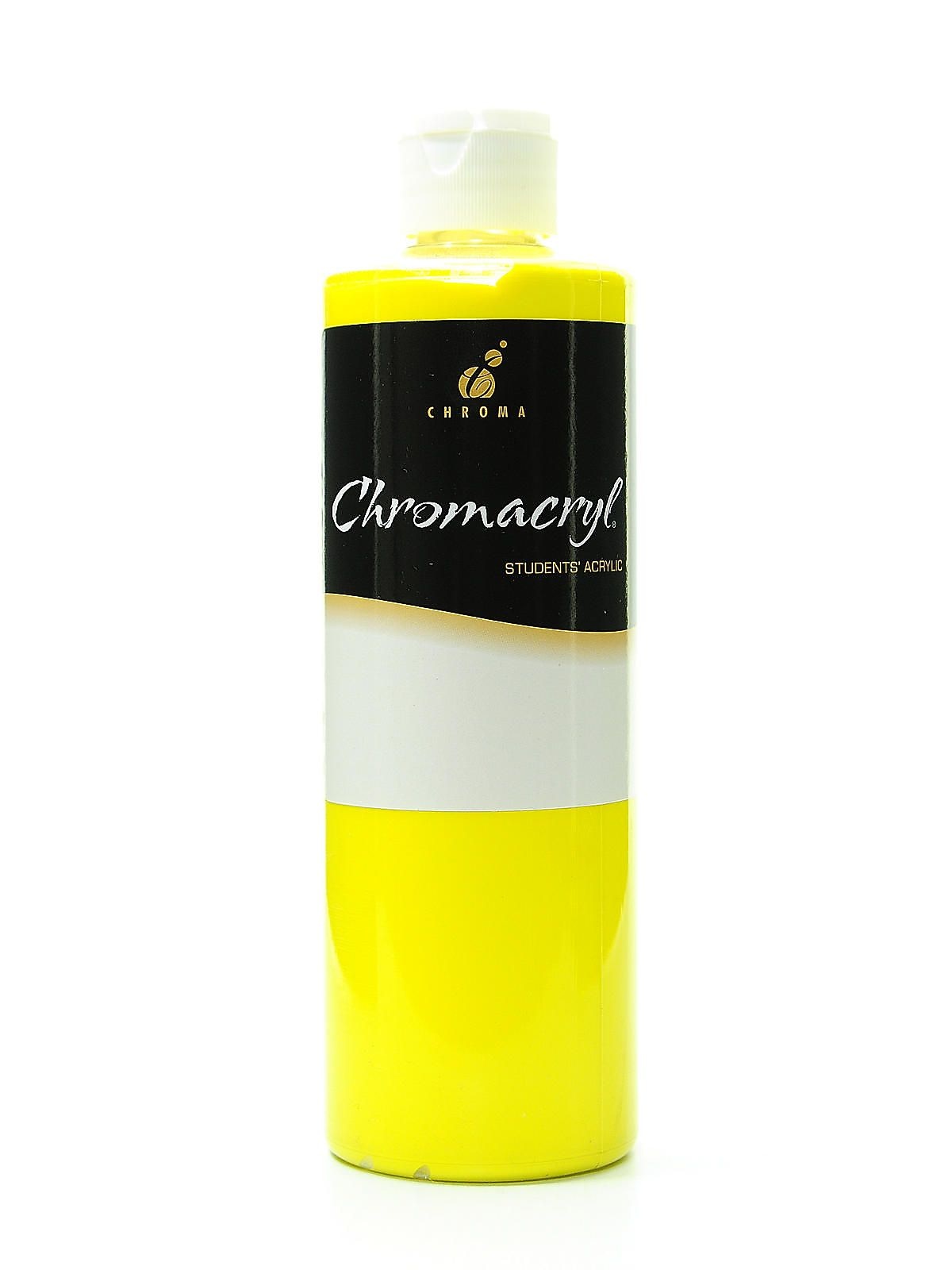 Chroma Inc. Chromacryl Students' Acrylic Paints Cool Yellow 500 Ml [Pack Of 2]