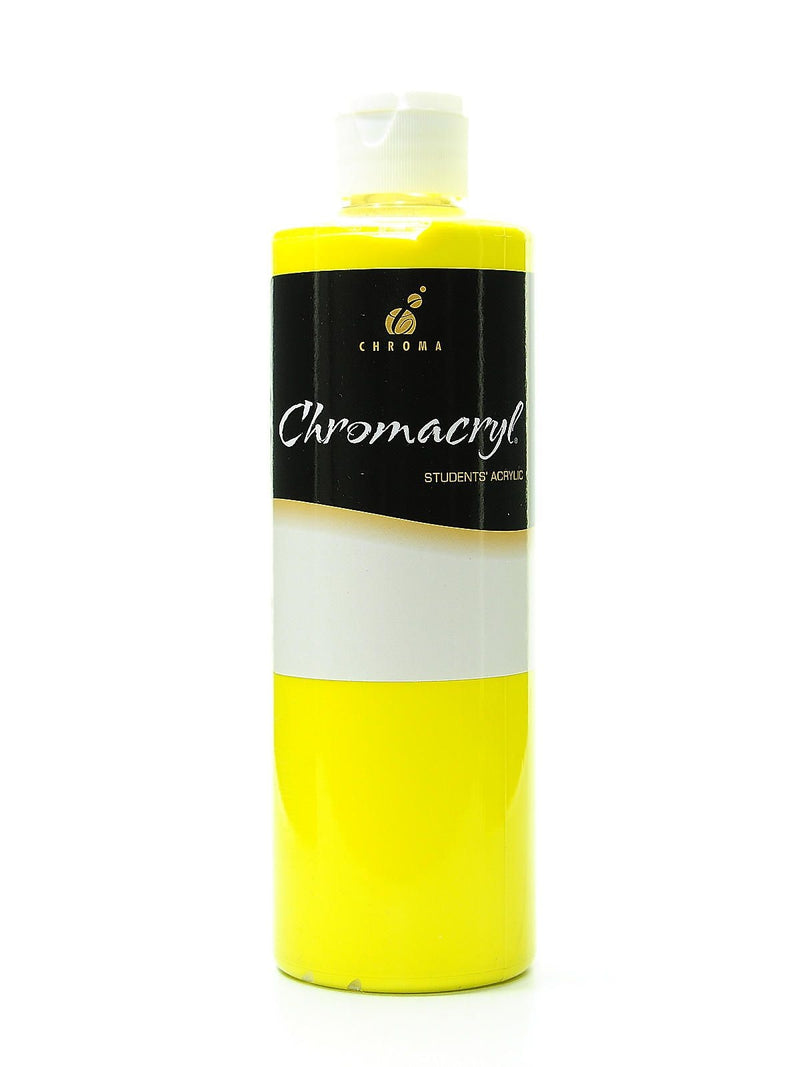 Chroma Inc. Chromacryl Students' Acrylic Paints Cool Yellow 500 Ml [Pack Of 2]