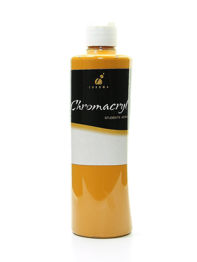 Chroma Inc. Chromacryl Students' Acrylic Paints, Raw Sienna, 500ml, 2/Pk