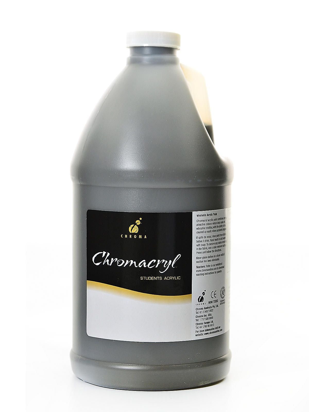 Chroma Inc. Chromacryl Students' Acrylic Paints Raw Umber 2 Liters