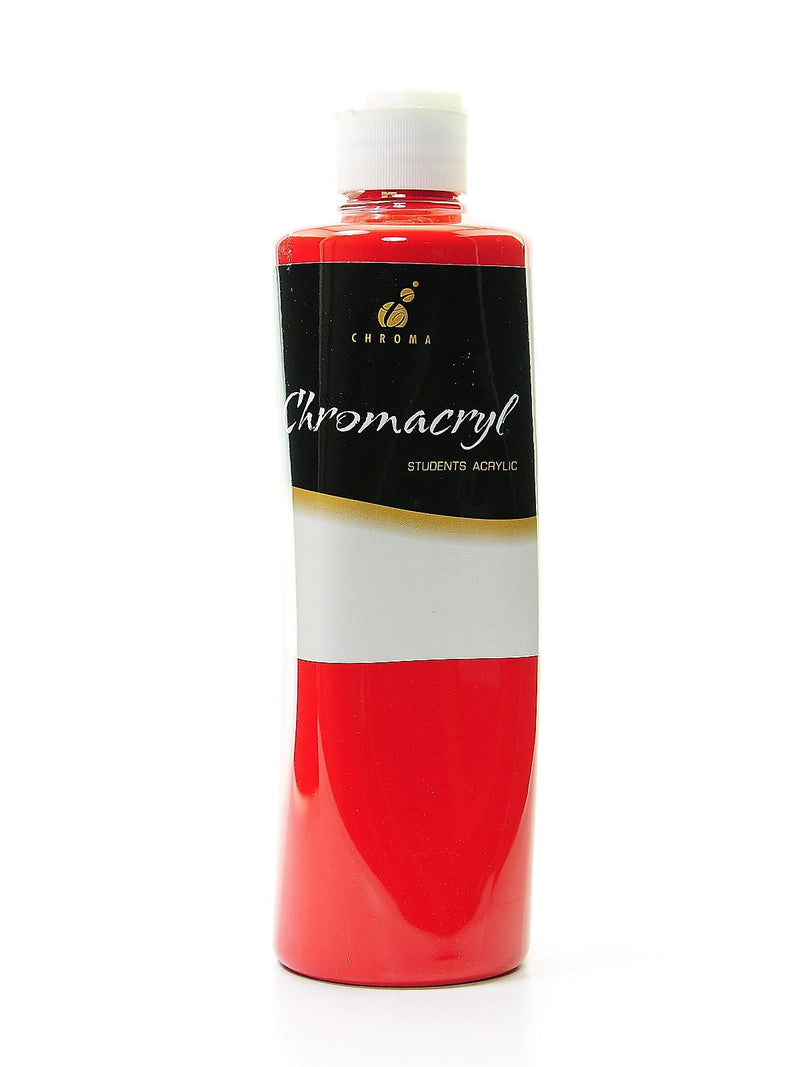 Chroma Inc. Chromacryl Students' Acrylic Paints Warm Red 500 Ml Pack Of 2 (51874-Pk2)
