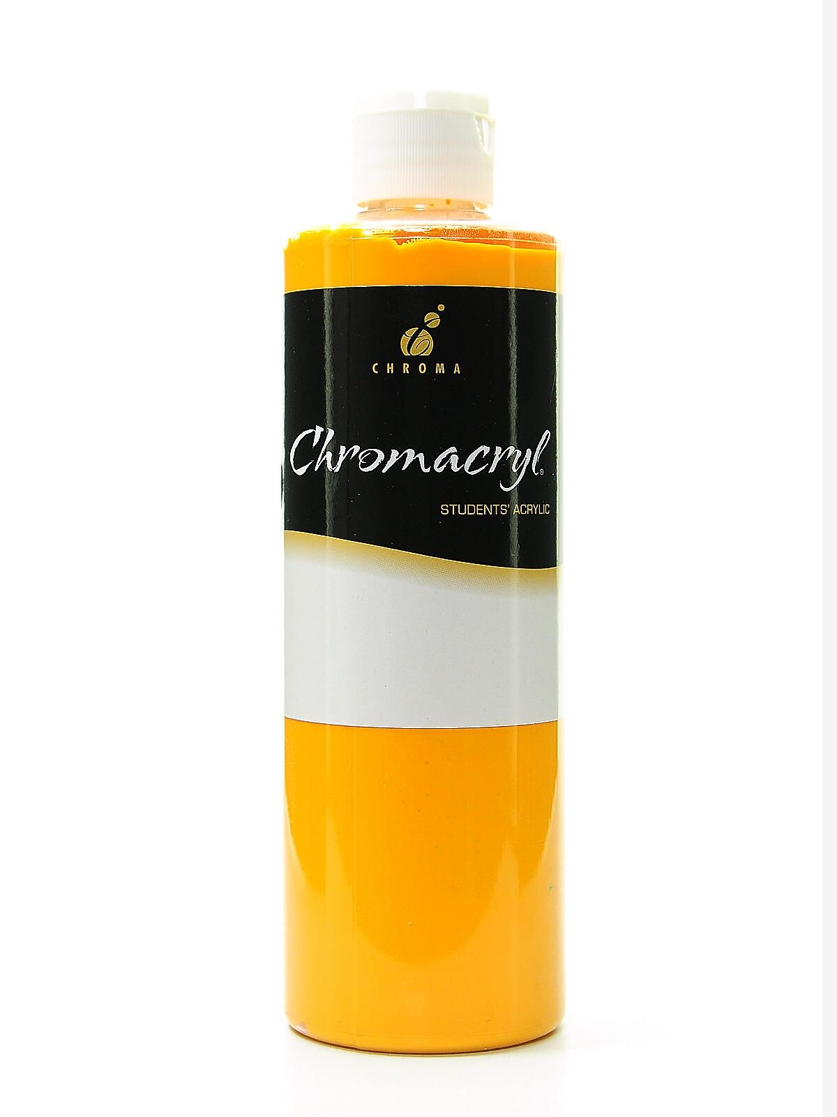 Chroma Inc. Chromacryl Students' Acrylic Paints, Warm Yellow, 500Ml, 2/Pack (79049-Pk2)