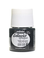 Pebeo Setacolor Opaque Fabric Paint Black Lake 45 Ml [Pack Of 3]