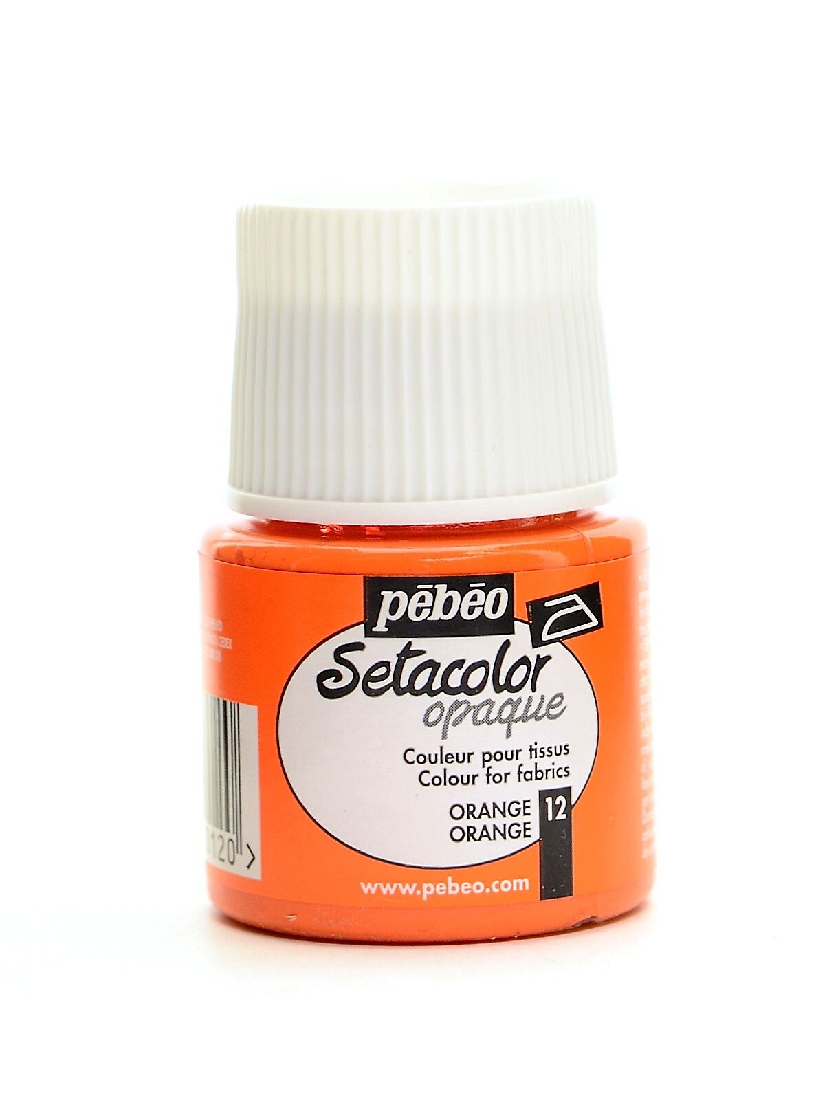 Pebeo Setacolor Opaque Fabric Paint Orange 45 Ml [Pack Of 3]