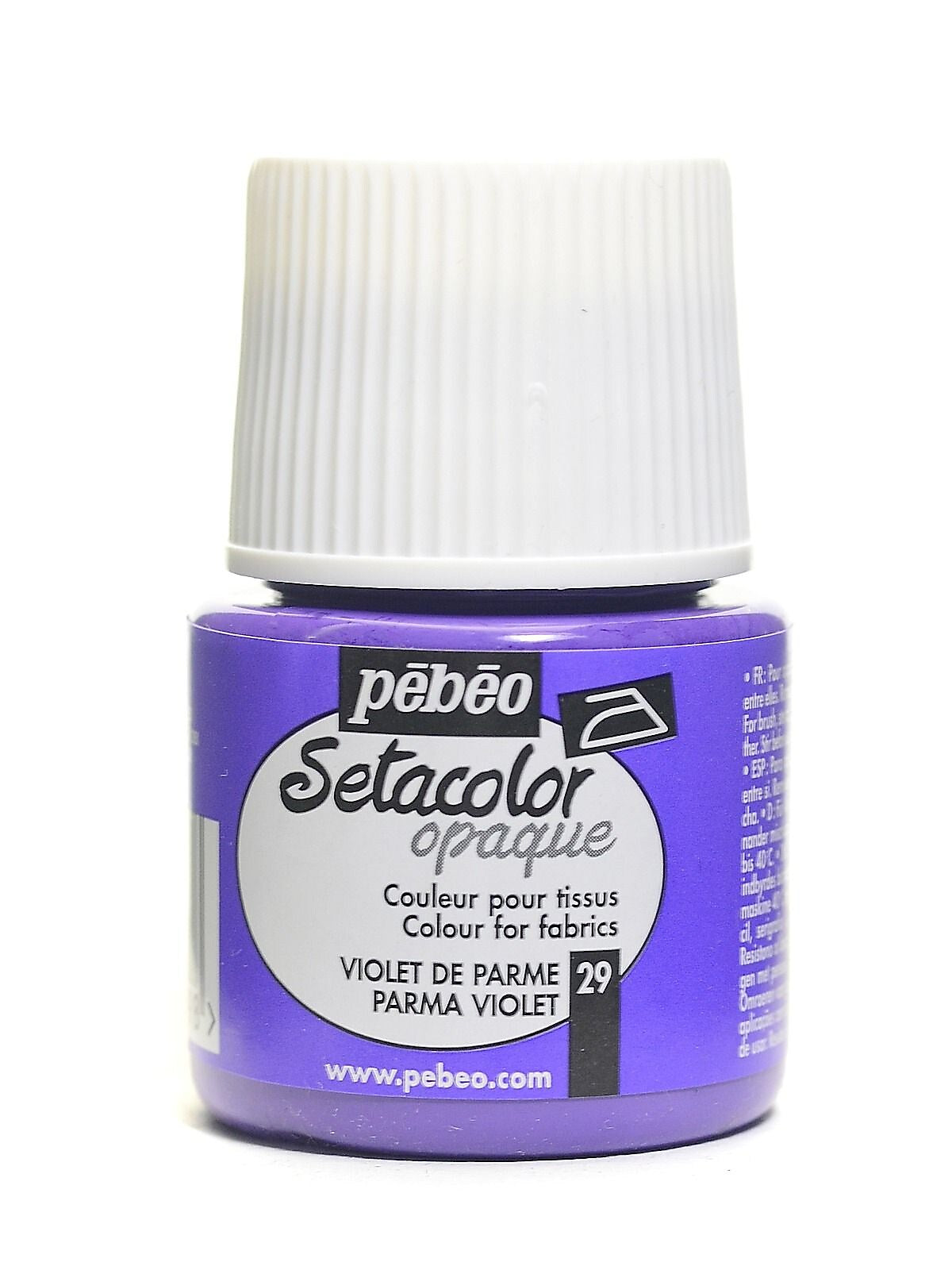 Pebeo Setacolor Opaque Fabric Paint Parma Violet 45 Ml [Pack Of 3]