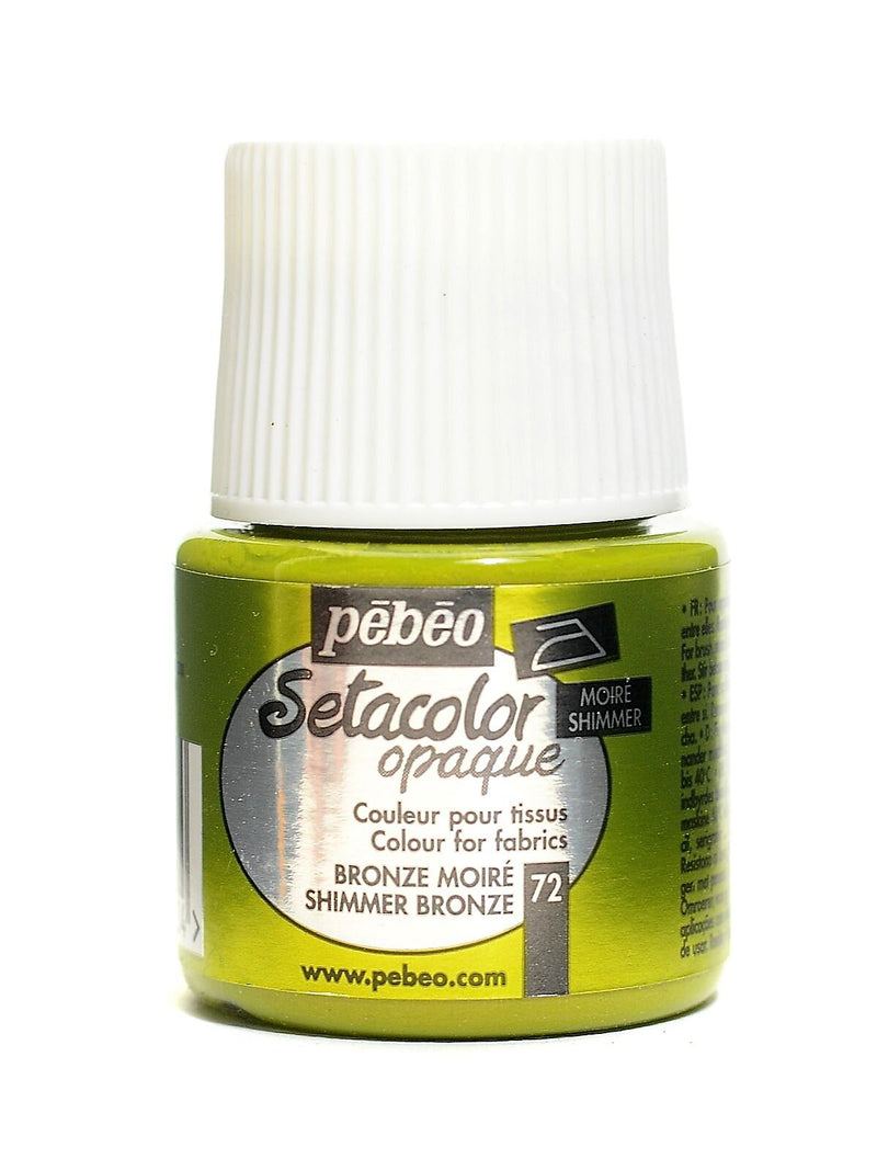 Pebeo Setacolor Opaque Fabric Paint Shimmer Bronze 45 Ml [Pack Of 3]