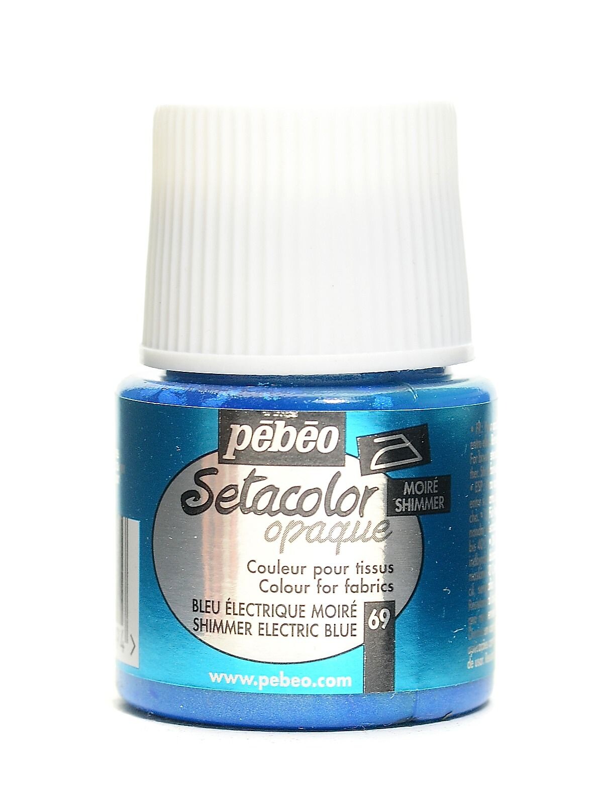 Pebeo Setacolor Opaque Fabric Paint Electric Blue 45 Ml [Pack Of 3]