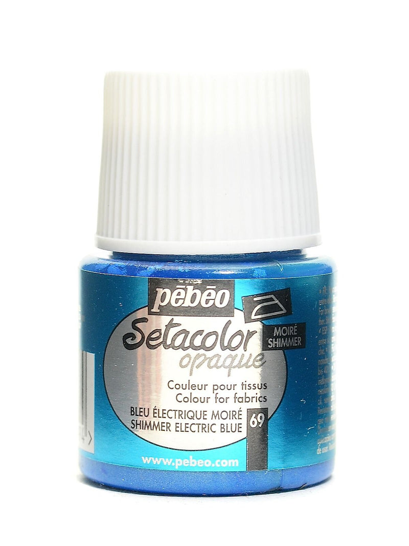 Pebeo Setacolor Opaque Fabric Paint Electric Blue 45 Ml [Pack Of 3]