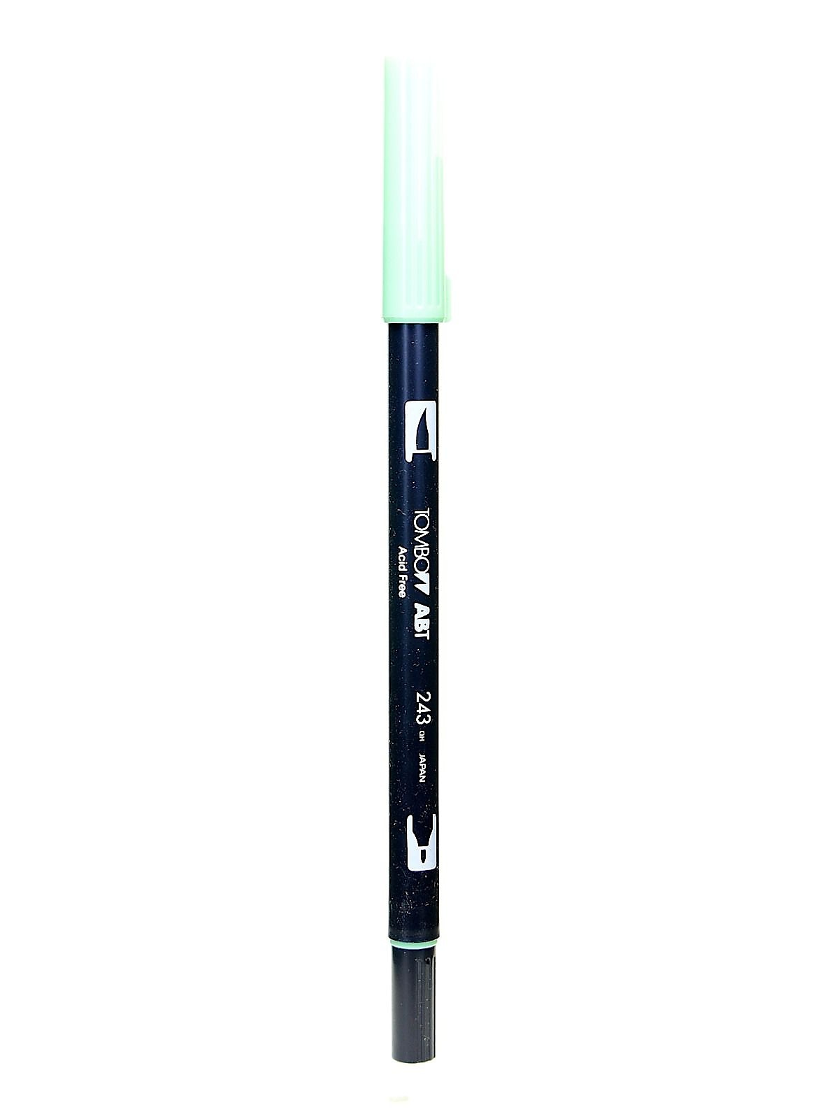 Tombow Dual End Brush Pen, Mint, 12/Pack (19477-Pk12)