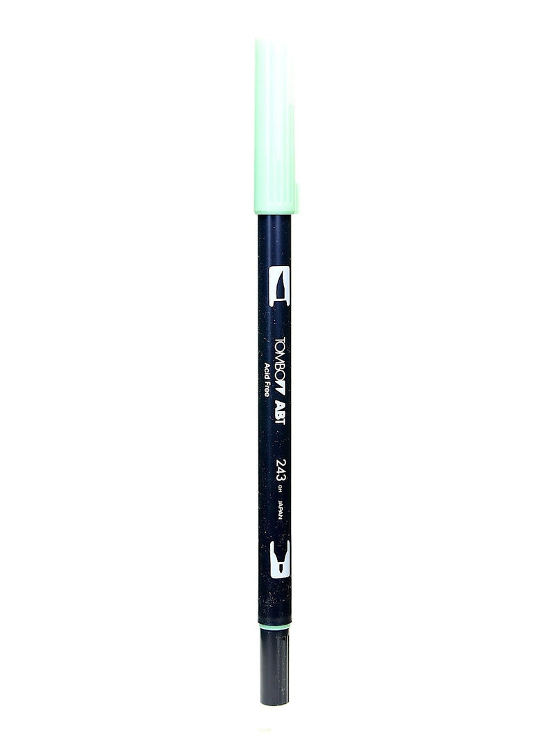 Tombow Dual End Brush Pen, Mint, 12/Pack (19477-Pk12)