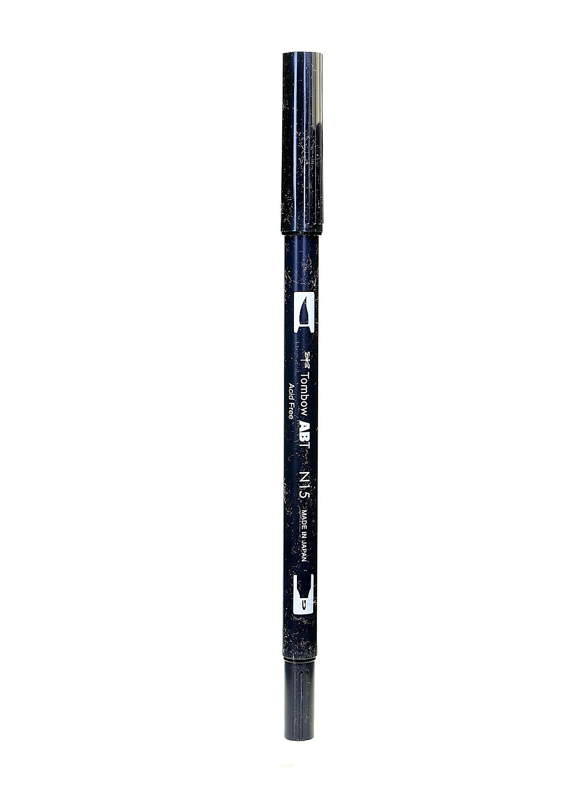 Tombow Dual End Brush Pen Black [Pack Of 12]