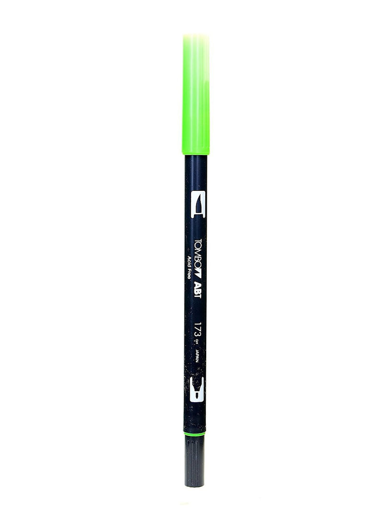 Tombow Dual End Brush Pen Willow Green [Pack Of 12]