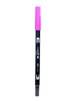 Tombow Dual End Brush Pen Deep Magenta [Pack Of 12]
