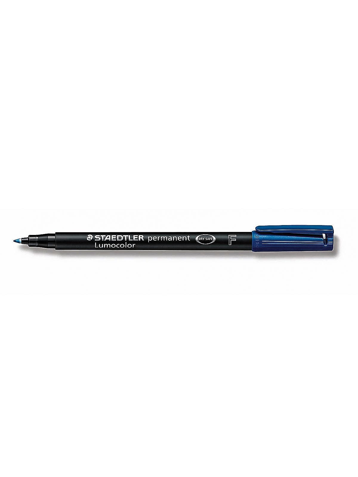 Staedtler Lumocolor AV Marker Blue Fine, 10/Pack (15282-PK10)