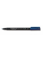 Staedtler Lumocolor AV Marker Blue Fine, 10/Pack (15282-PK10)