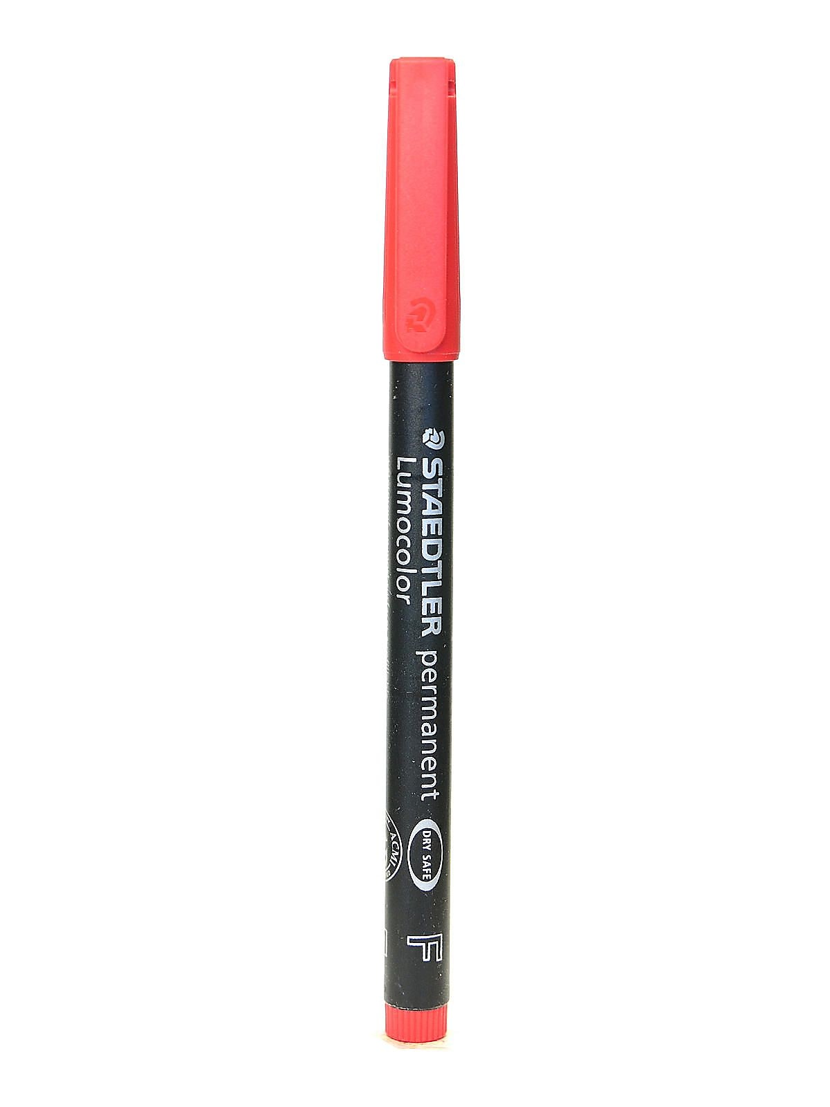 Staedtler Lumocolor AV Marker red fine [Pack of 10]